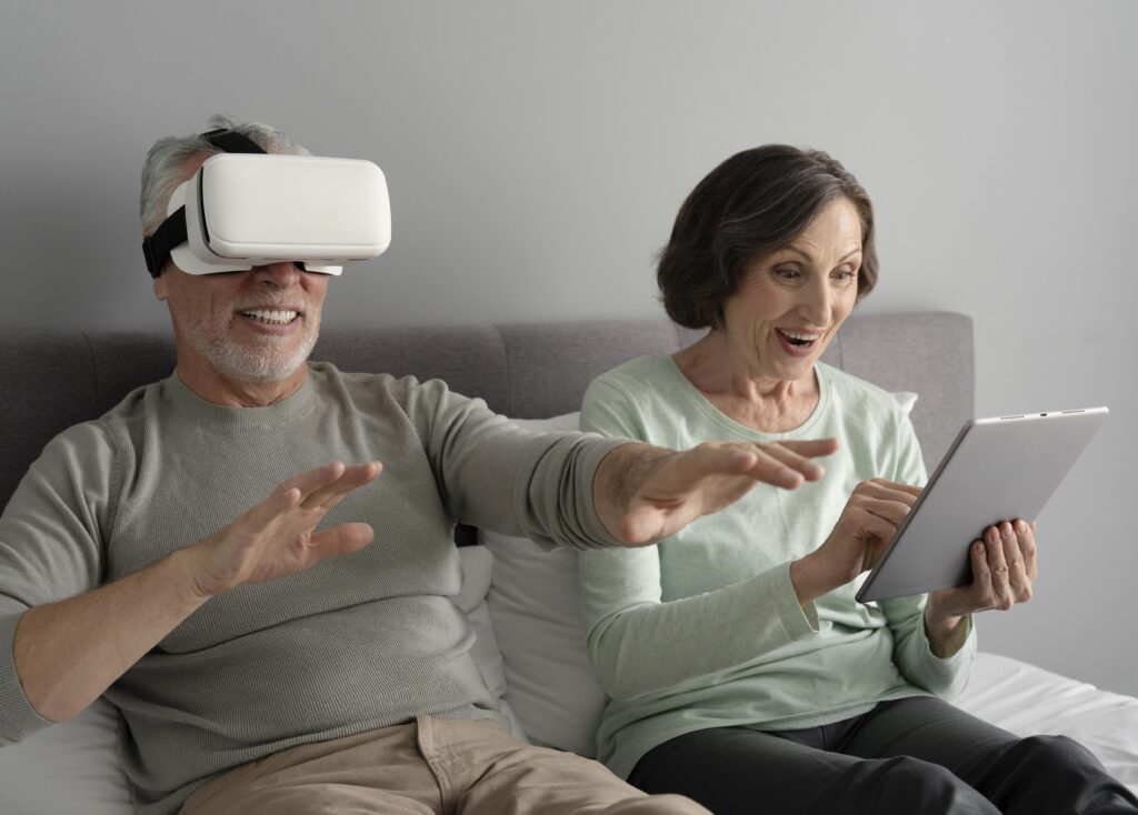 Future of elder care technology with virtual reality and AI support