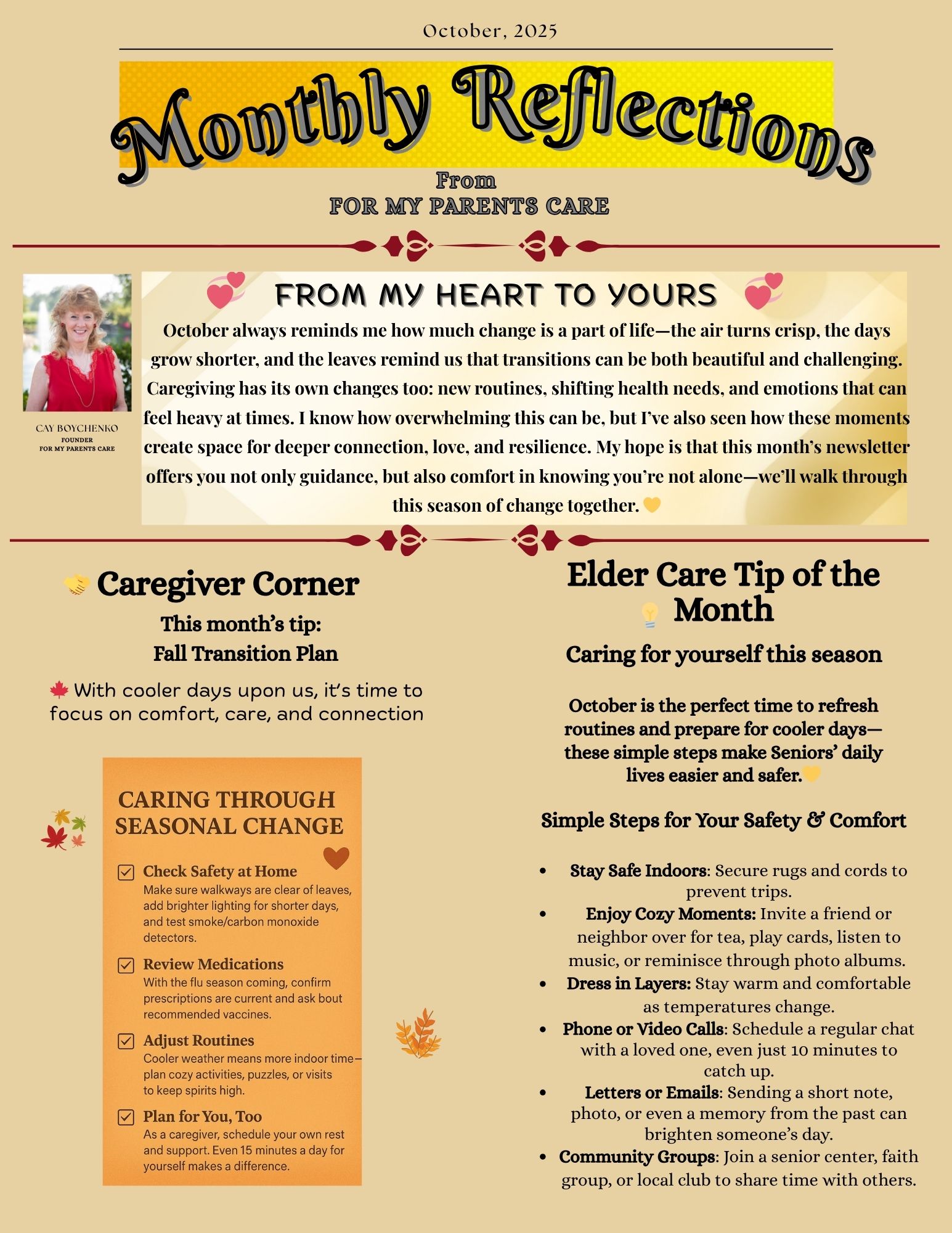 Monthly Reflections October 2025 Page 1